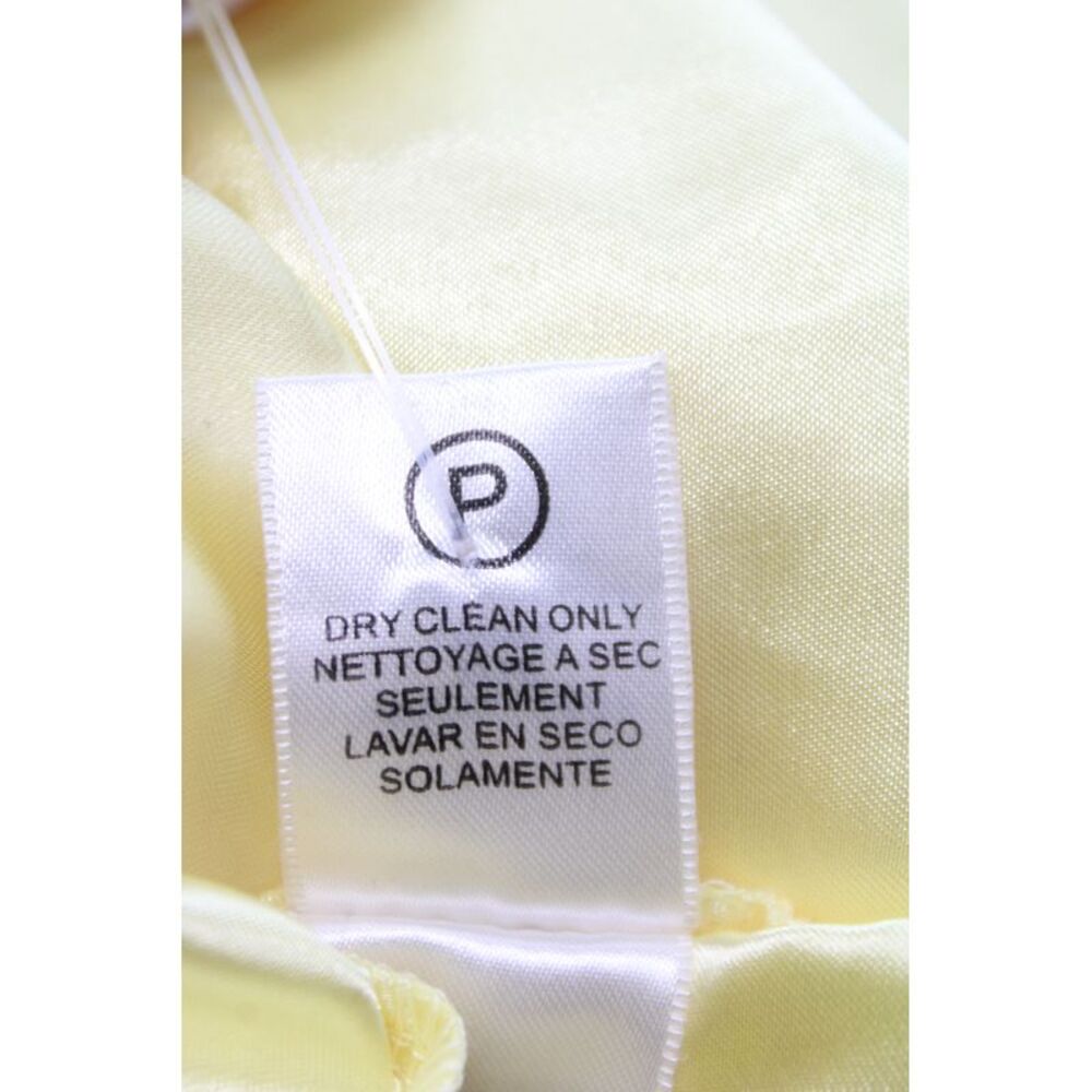 BCBG Max Azria Womens Maxi Dress Yellow 100% Silk Sweetheart Sleeveless Size 2 - Picture 4 of 6